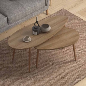 Βοηθητικά τραπεζάκια Art Maison Παξοί - Natural 116x46x46εκ.