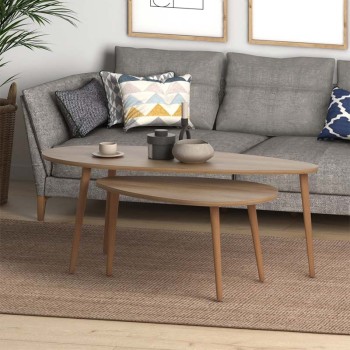 Βοηθητικά τραπεζάκια Art Maison Παξοί - Natural 116x46x46εκ.