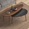 Βοηθητικά τραπεζάκια Art Maison Παξοί - Black Walnut 116x46x46εκ.