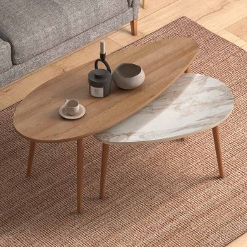Βοηθητικά τραπεζάκια Art Maison Παξοί - Beige 116x46x46εκ.