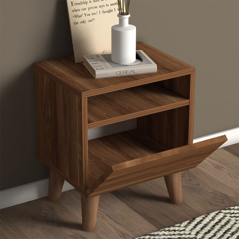 Κομοδίνο Art Maison ΣΠΕΤΣΕΣ - Walnut (40x30x47,6εκ.) Κομοδίνο Art Maison ΣΠΕΤΣΕΣ - Walnut (40x30x47,6εκ.)