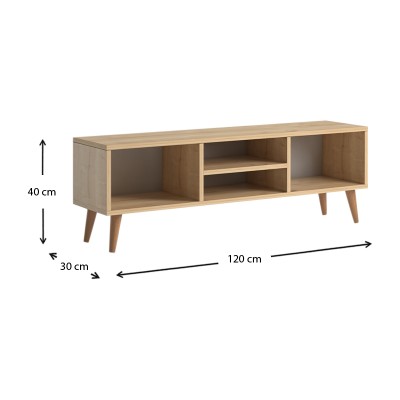 Έπιπλο τηλεόρασης Art Maison Λειψοί - Natural (120x30x40εκ.) Έπιπλο τηλεόρασης Art Maison Λειψοί - Natural (120x30x40εκ.)
