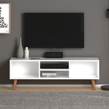 Έπιπλο τηλεόρασης Art Maison Λειψοί - White (120x30x40εκ.)