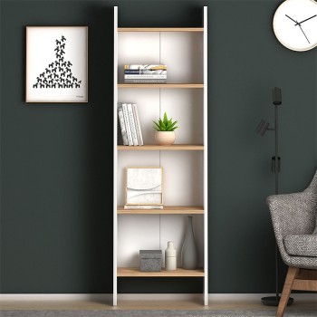 Βιβλιοθήκη Art Maison Σαντορίνη - White (52x25x158εκ.) 