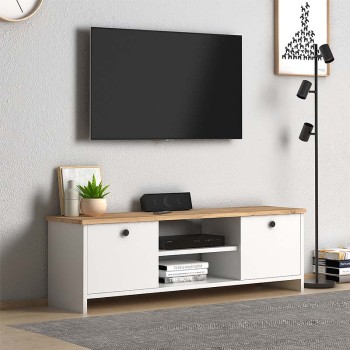 Έπιπλο τηλεόρασης Art Maison ΡΟΔΟΣ - White (120x30x40εκ.)