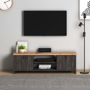 Έπιπλο τηλεόρασης Art Maison ΡΟΔΟΣ - Pine Gray (120x30x40εκ.)