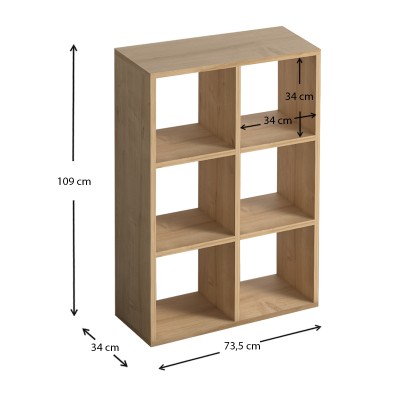 Βιβλιοθήκη Art Maison Nincada από μελαμίνη χρώμα oak 73,5x34x109εκ. Βιβλιοθήκη Art Maison Nincada από μελαμίνη χρώμα oak 73,5x34x109εκ.