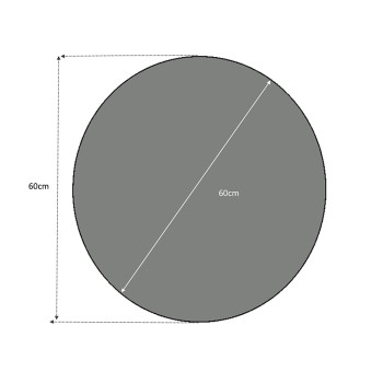 Καθρέφτης τοίχου Art Maison Έμπωνας - White (60x60x2,2εκ.)