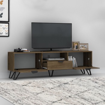 Έπιπλο τηλεόρασης Art Maison Βαθύ - Walnut (170x35x50εκ.)
