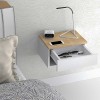 Κομοδίνο Art Maison Σπιναλόγκα - Natural White (40x30x23εκ.)