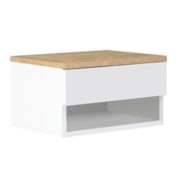 Κομοδίνο Art Maison Σπιναλόγκα - Natural White (40x30x23εκ.)