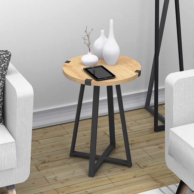 Βοηθητικό τραπεζάκι Art Maison Θήρα - Sonoma (44x44x58εκ.)