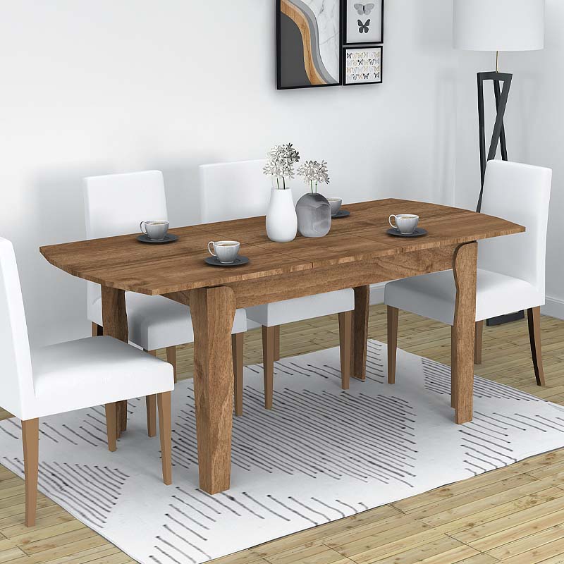 Τραπέζι επεκτεινόμενο Art Maison ΒΕΝΕΤΙΚΟ - Walnut (140+40x80x76εκ.)