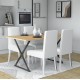 Τραπέζι επεκτεινόμενο Art Maison Τυμπάκι - Sonoma Charcoal (140x80x76εκ.)