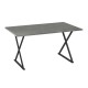 Τραπέζι Art Maison Τυμπάκι - Charcoal Gray (140x80x76εκ.)