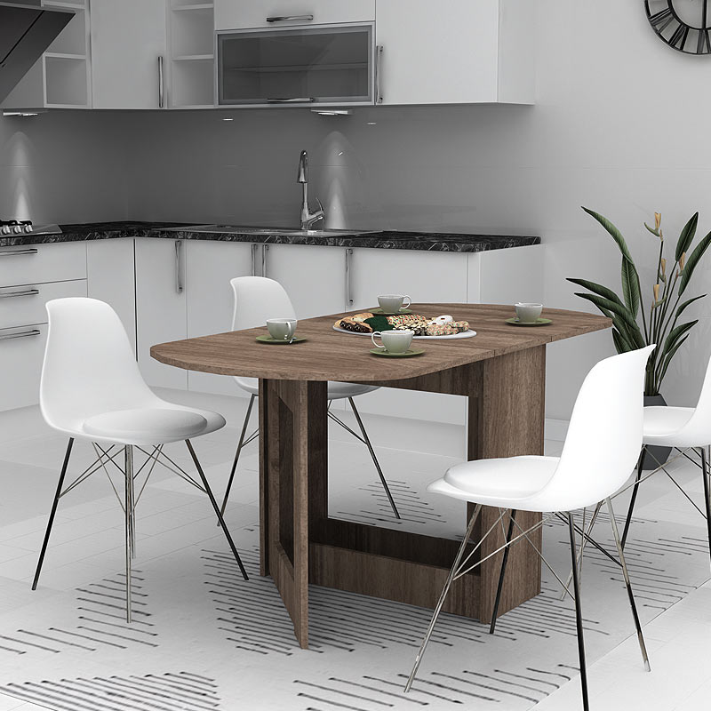 Τραπέζι Art Maison ΑΓΚΙΣΤΡΙ - Walnut (34-63+63x80x76εκ.)