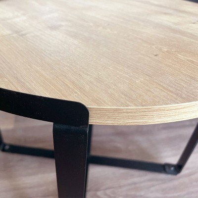 Σετ Τραπεζάκια σαλονιού Art Maison ΑΡΜΑΘΙΑ - Natural (70x69x46εκ)