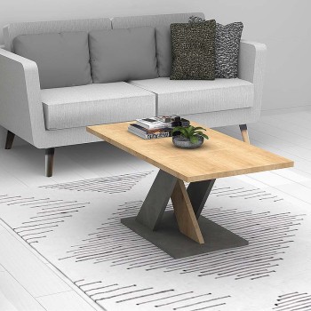 Τραπεζάκι σαλονιού Art Maison Δραγονάδα - Sonoma Charcoal (110x55x48εκ.)