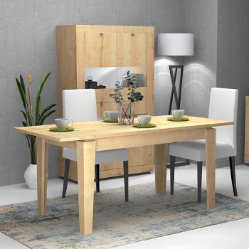 Τραπέζι επεκτεινόμενο Art Maison Τυμπάκι - Natural (160-200x90x76εκ.)