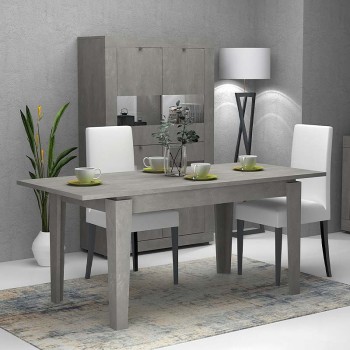 Τραπέζι επεκτεινόμενο Art Maison Τυμπάκι - Gray (160-200x90x76εκ.)