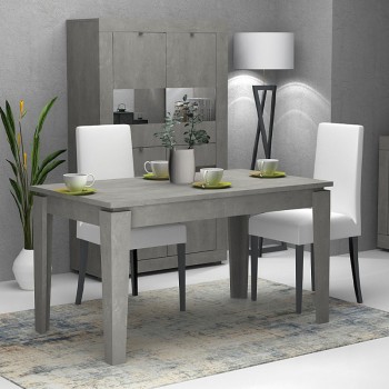 Τραπέζι επεκτεινόμενο Art Maison Τυμπάκι - Gray (160-200x90x76εκ.)