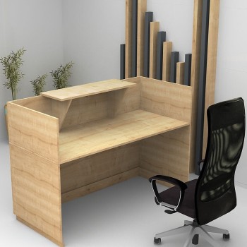 Γραφείο reception Art Maison Naoko χρώμα φυσικό οξιάς 120x70x110εκ.