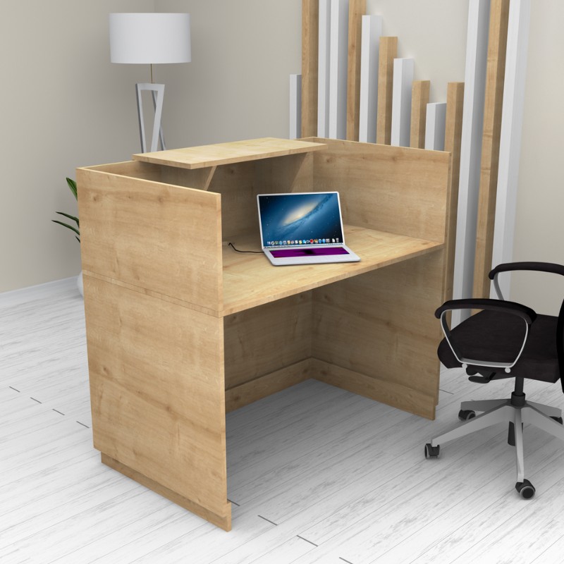 Γραφείο reception Art Maison Naoko χρώμα φυσικό οξιάς 120x70x110εκ.