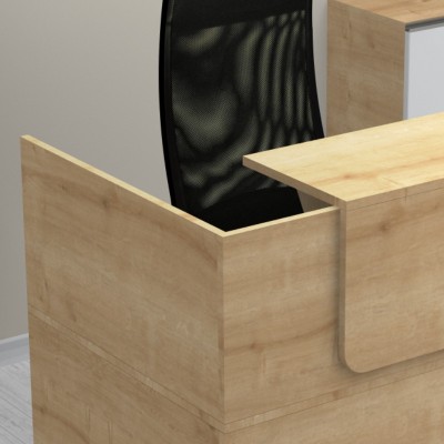 Γραφείο reception Art Maison Naoko χρώμα φυσικό οξιάς 120x70x110εκ.