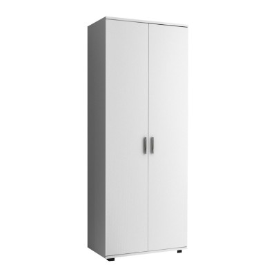 Ντουλάπα ρούχων - παπουτσοθήκη Art Maison Cosmoem δίφυλλη χρώμα λευκό 76x36x187εκ.