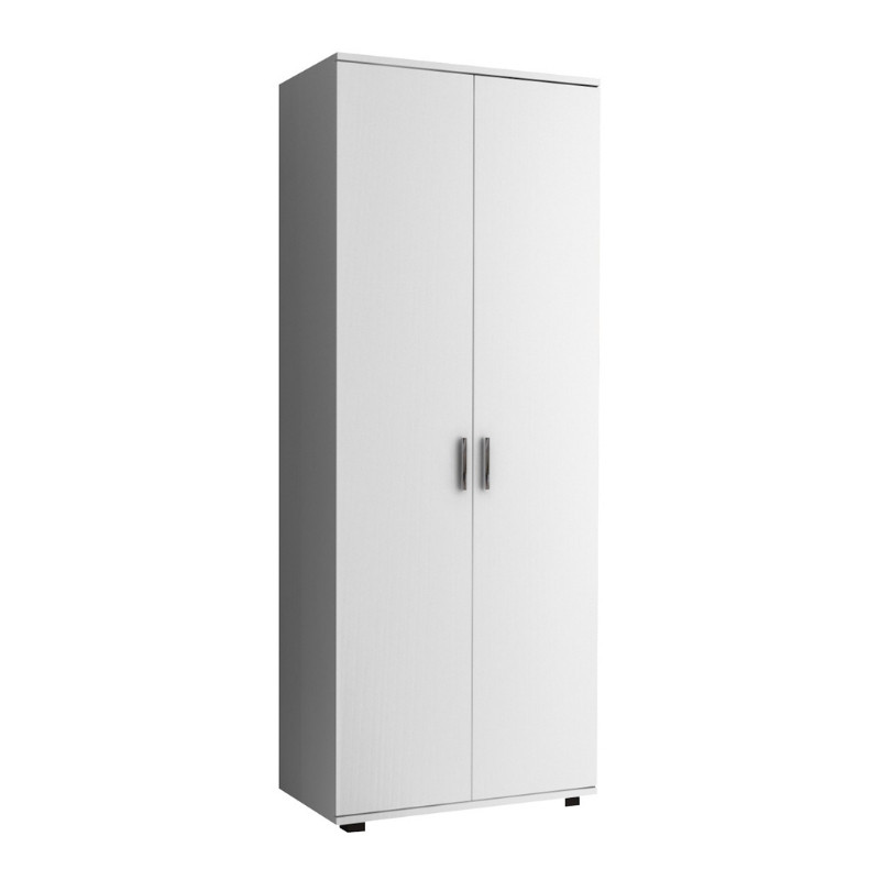 Ντουλάπα ρούχων - παπουτσοθήκη Art Maison Cosmoem δίφυλλη χρώμα λευκό 76x36x187εκ.