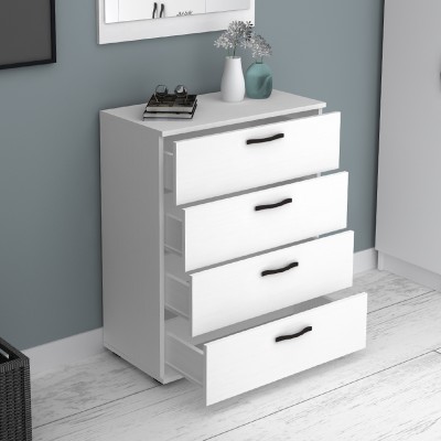 Συρταριέρα Art Maison Atmos χρώμα λευκό 73x44x96εκ.