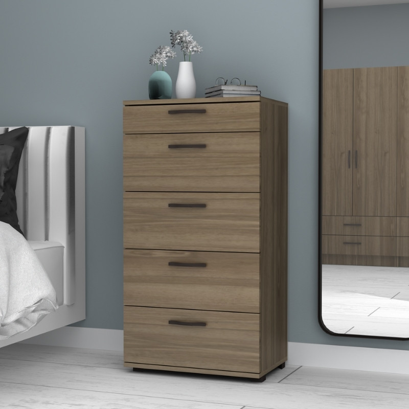 Συρταριέρα Art Maison Amazon χρώμα καρυδί 60x44x108εκ.