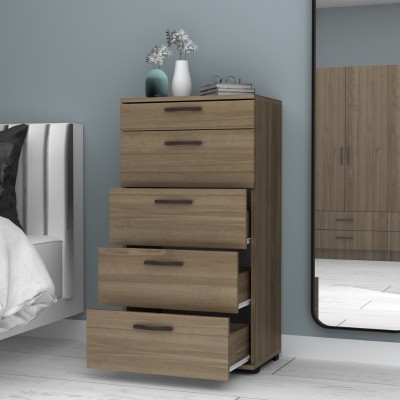 Συρταριέρα Art Maison Amazon χρώμα καρυδί 60x44x108εκ.