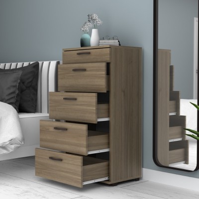 Συρταριέρα Art Maison Amazon χρώμα καρυδί 60x44x108εκ.