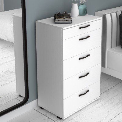 Συρταριέρα Art Maison Amazon χρώμα λευκό 60x44x108εκ.