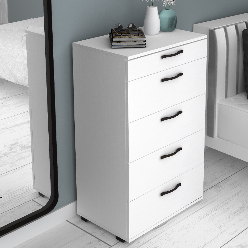 Συρταριέρα Art Maison Amazon χρώμα λευκό 60x44x108εκ.