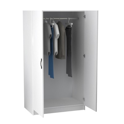 Ντουλάπα ρούχων Art Maison Gedatsu δίφυλλη χρώμα λευκό 100x60x181εκ.