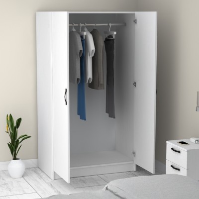 Ντουλάπα ρούχων Art Maison Gedatsu δίφυλλη χρώμα λευκό 100x60x181εκ.