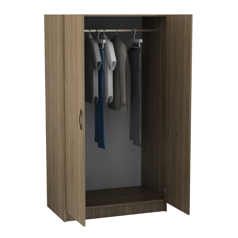 Ντουλάπα ρούχων Art Maison Gedatsu δίφυλλη χρώμα καρυδί 100x60x181εκ.