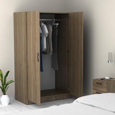 Ντουλάπα ρούχων Art Maison Gedatsu δίφυλλη χρώμα καρυδί 100x60x181εκ.