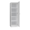Ντουλάπα ρούχων Art Maison Gatz μονόφυλλη χρώμα λευκό 50x60x181εκ.