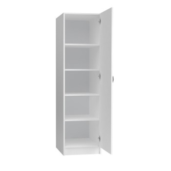 Ντουλάπα ρούχων Art Maison Gatz μονόφυλλη χρώμα λευκό 50x60x181εκ.