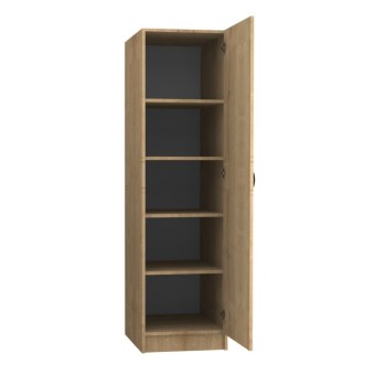 Ντουλάπα ρούχων Art Maison Gatz μονόφυλλη χρώμα φυσικό οξιάς 50x60x181εκ.