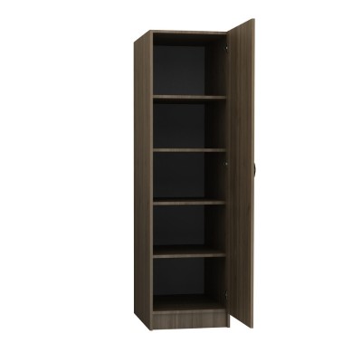 Ντουλάπα ρούχων Art Maison Gatz μονόφυλλη χρώμα καρυδί 50x60x181εκ.