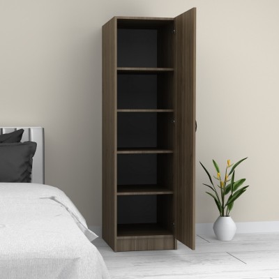 Ντουλάπα ρούχων Art Maison Gatz μονόφυλλη χρώμα καρυδί 50x60x181εκ.