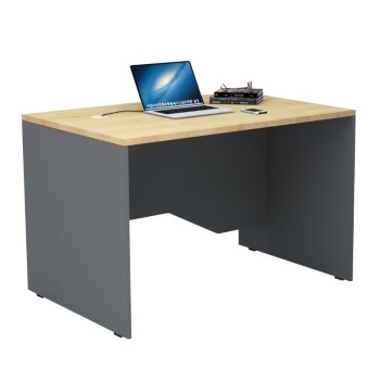 Γραφείο επαγγελματικό Art Maison Compo χρώμα ανθρακί - φυσικό οξιάς 120x80x75εκ.