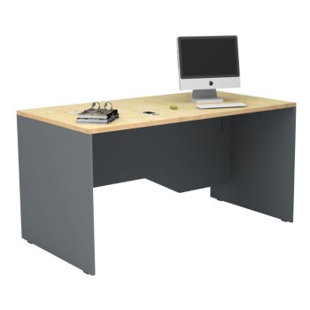 Γραφείο επαγγελματικό Art Maison Compo χρώμα ανθρακί - φυσικό οξιάς 150x80x75εκ.