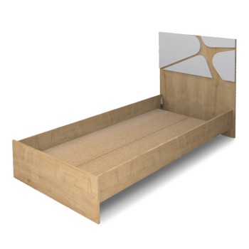 Κρεβάτι Art Maison Jobo χρώμα φυσικό οξιάς 100x200εκ.