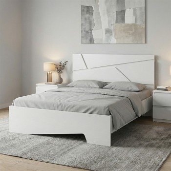 Κρεβάτι Art Maison Jorge χρώμα λευκό 160x200εκ.