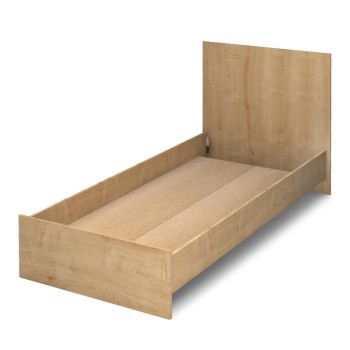 Κρεβάτι Art Maison Joseph χρώμα φυσικό οξιάς 100x200εκ.